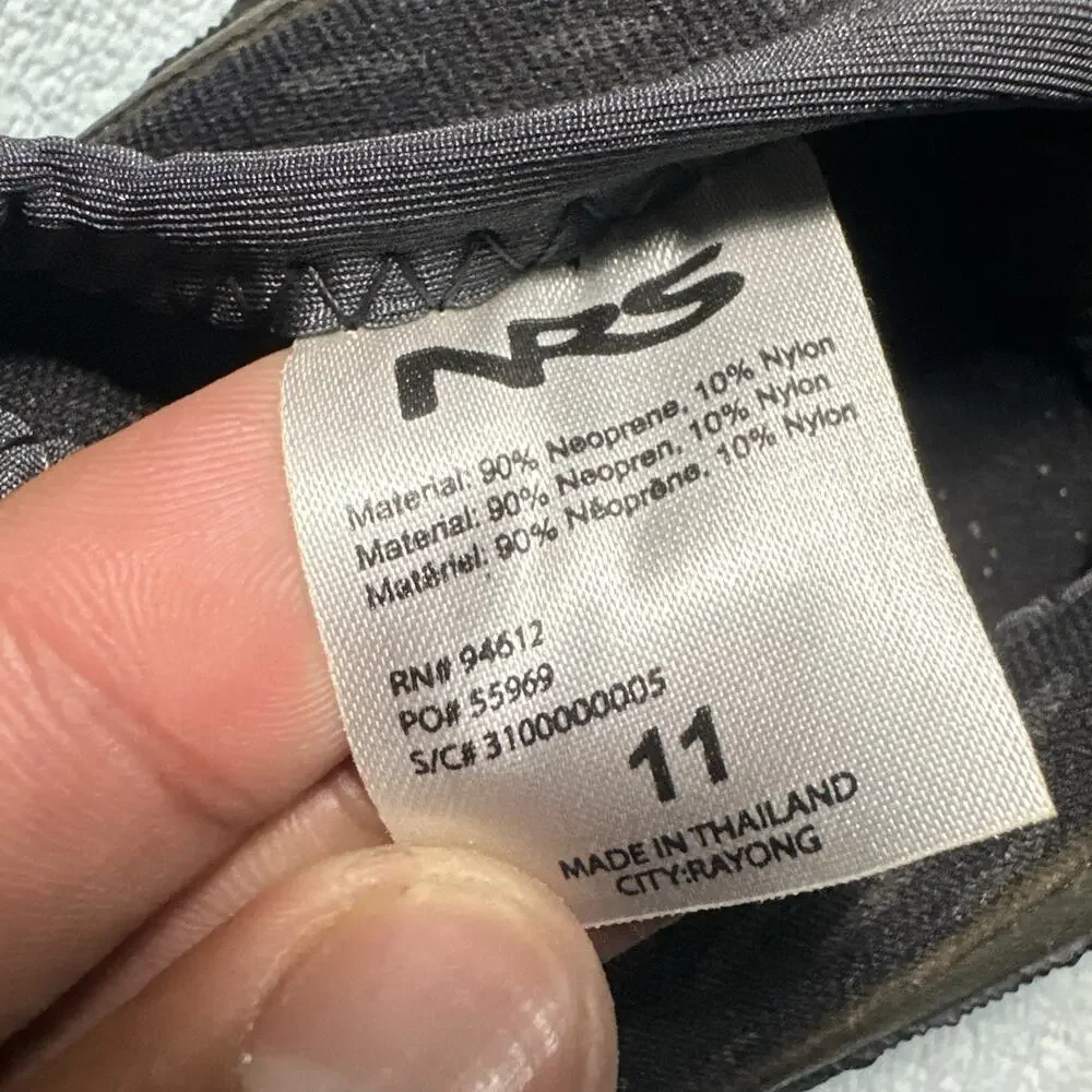NRS Kicker Arroyo Booties Wetshoe Shoes Mens 11 Scuba Diving Paddle Kayak Neopre